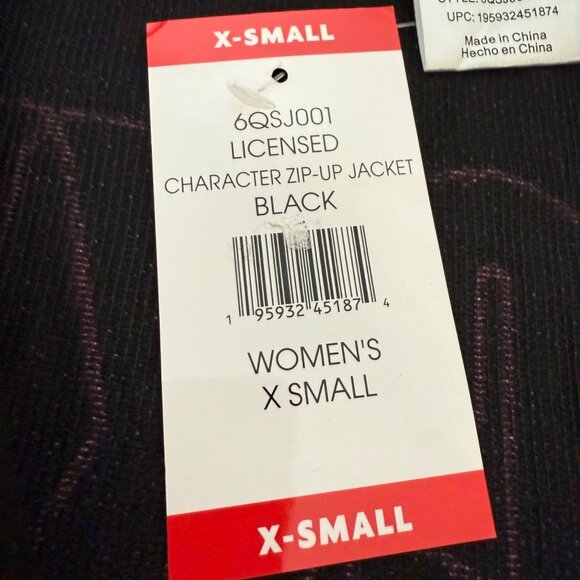 Wicked Womens Black Hoodie Size XS Sweatshirt Embroidery Witchy Kangaroo Pockets - Picture 9 of 16